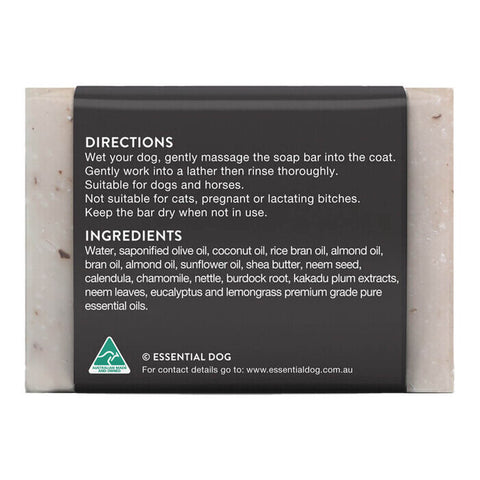 Essential Dog Natural Dog Shampoo Bar - Neem Seed, Lemongrass & Eucalyptus