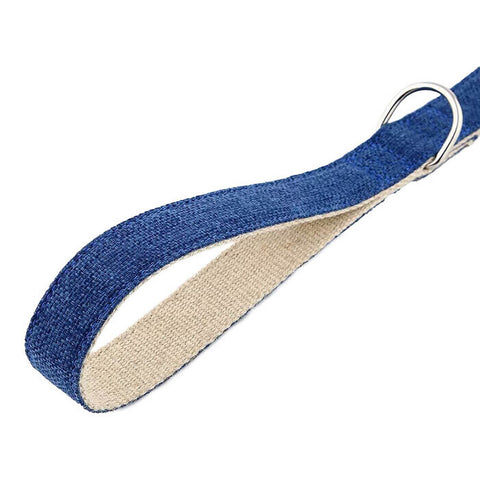 Essential Dog Organic Hemp & Cotton Dog Lead - Ink Blue