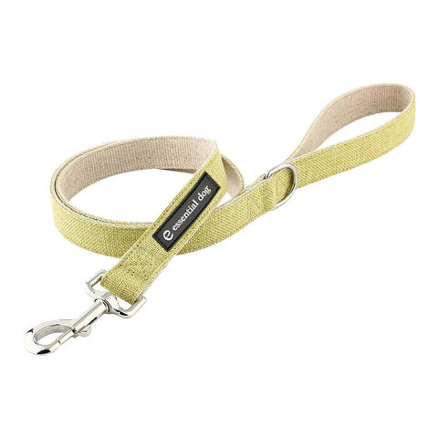 Essential Dog Organic Hemp & Cotton Dog Lead - Grass Green XS