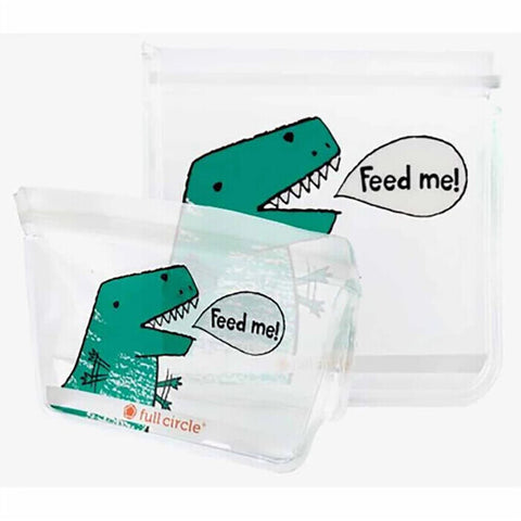 Full Circle Reusable Lunch Bags Dinosaur 2 Pack