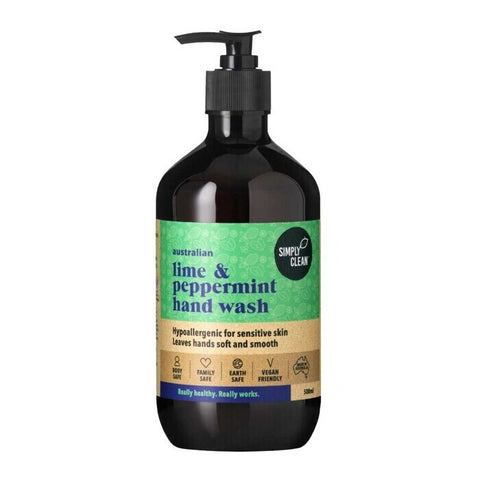 Simply Clean Lime & Peppermint Hand Soap 500ml