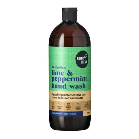 Simply Clean Lime & Peppermint Hand Soap 1L