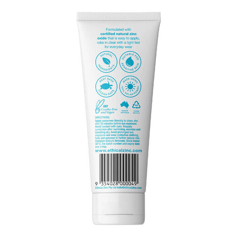 Ethical Zinc Daily Wear Light Sunscreen SPF50+