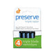 Preserve Razor Replacement blades - 3 razors system 4 Pack