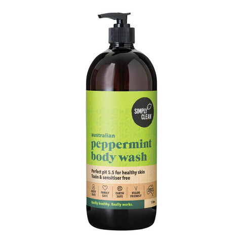 Simply Clean Body Wash - Peppermint 1L