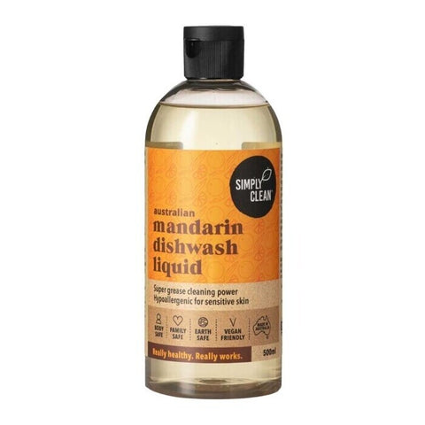 Simply Clean Dishwash Liquid - Mandarin 500ml