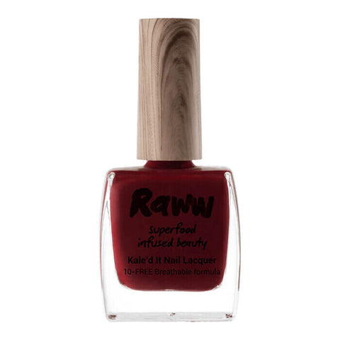 Raww Kale'd It Nail Lacquer - Dark Cherry 10ml