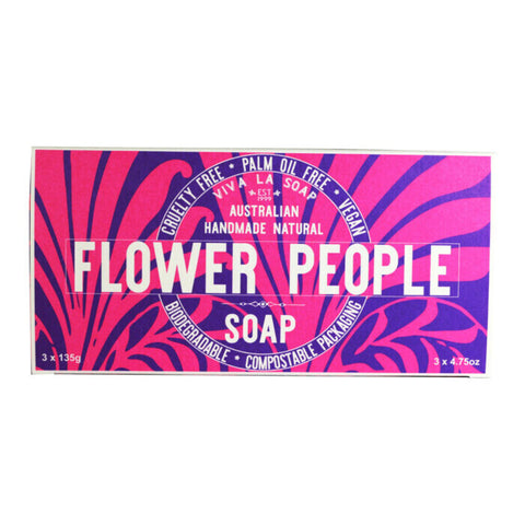 Viva La Body Flower People Soap Gift Box 3 x 135g