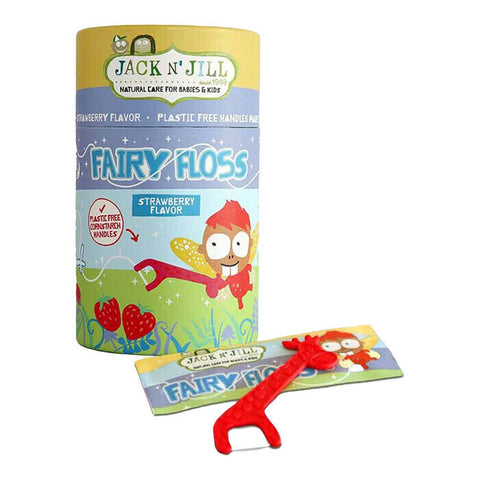 Jack N Jill Fairy Floss Picks - Strawberry 30 Pack