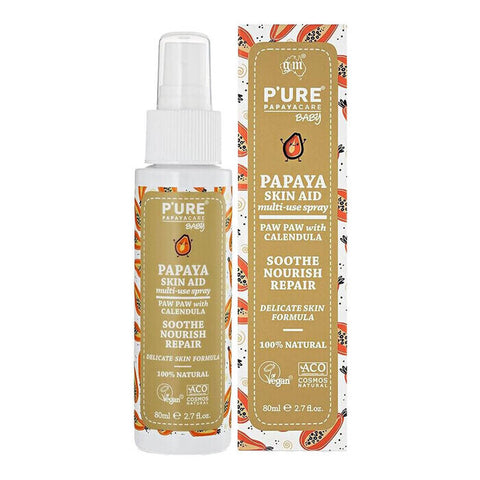 Pure Papayacare Papapya Baby Skin Aid Multi-Use Spray 80ml