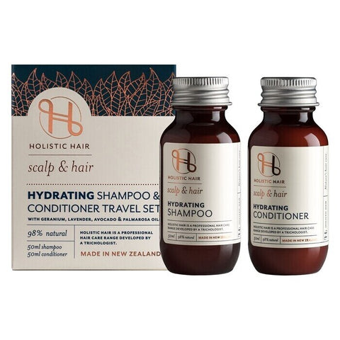 Holistic Hair Hydrating Shampoo & Conditioner Travel Set 2 x 50ml