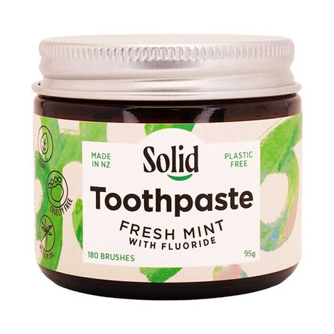 Solid Toothpaste - Fresh Mint with Fluoride 95gm