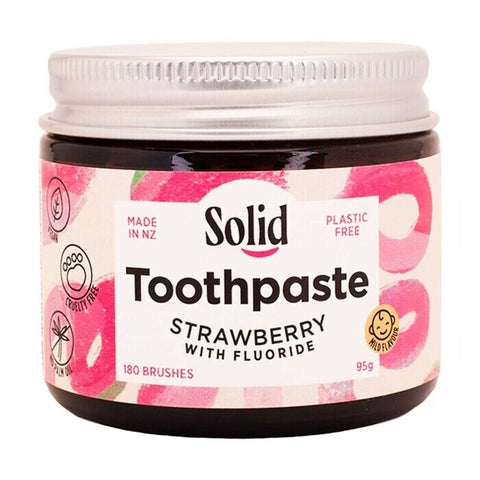 Solid Toothpaste - Strawberry with Fluoride 95gm