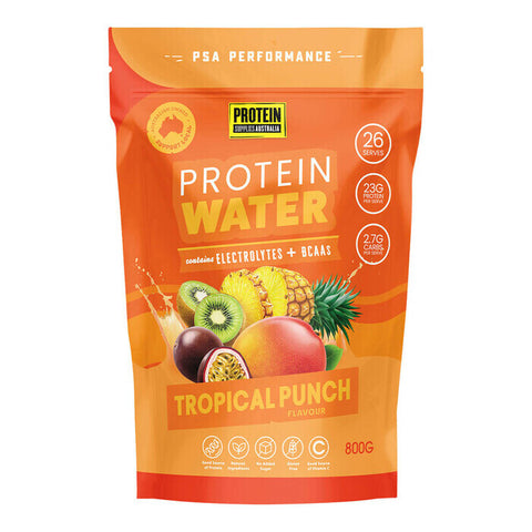 Protein Supplies Australia Protein Water - Tropical Punch 800g