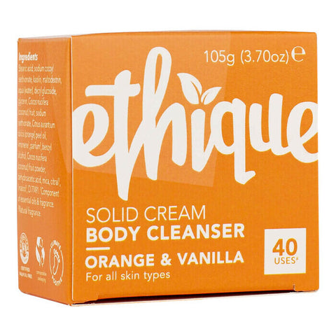 Ethique Solid Cream Body Cleanser - Orange & Vanilla 105g