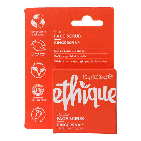 Ethique Gingersnap Gentle Solid Face Scrub 15g