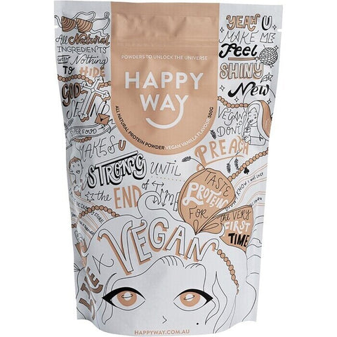 Happy Way Pea Protein Powder - Vanilla 500g