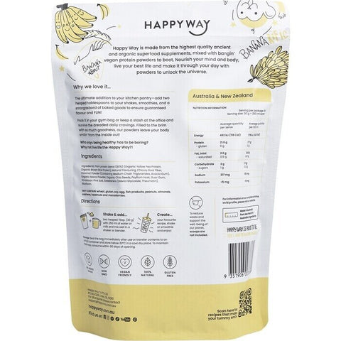 Happy Way Pea Protein Powder - Banana