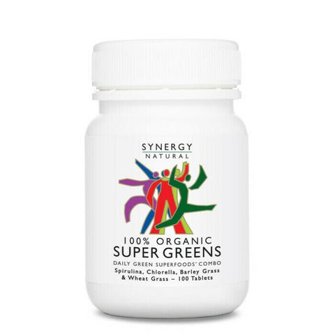 Synergy Natural 100% Organic Super Greens - Tablets 200 Tabl