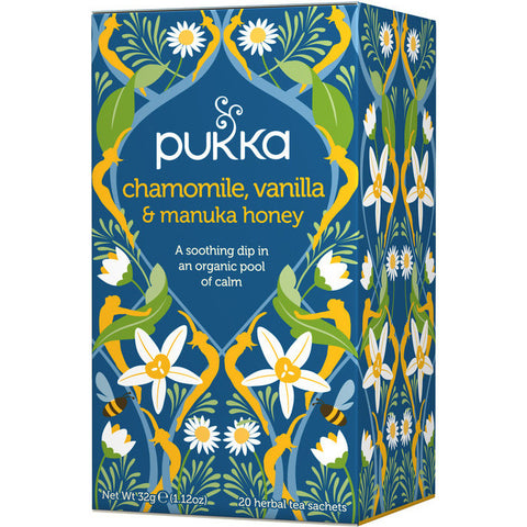 Pukka Herbs Pukka Tea - Chamomile, Vanilla and Manuka Honey 20 Sachets