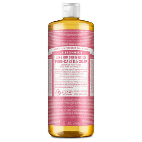 Dr Bronner's 18-In-1 Pure-Castile Soap - Cherry Blossom 946ml