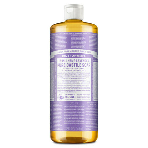 Dr Bronner's 18-In-1 Pure-Castile Soap - Lavender 946ml