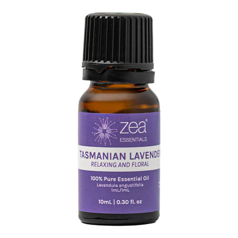 Bottle of Tasmanian lavender pure essential oil.